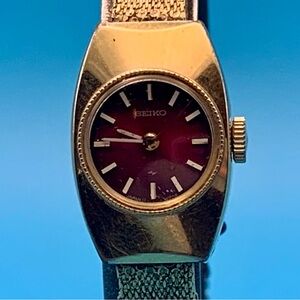 SEIKO 11-1049 Women’s Vintage Hand Wind Wristwatch Manual Mechanical Working